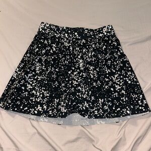 Fabletics Black and White Skater Skirt